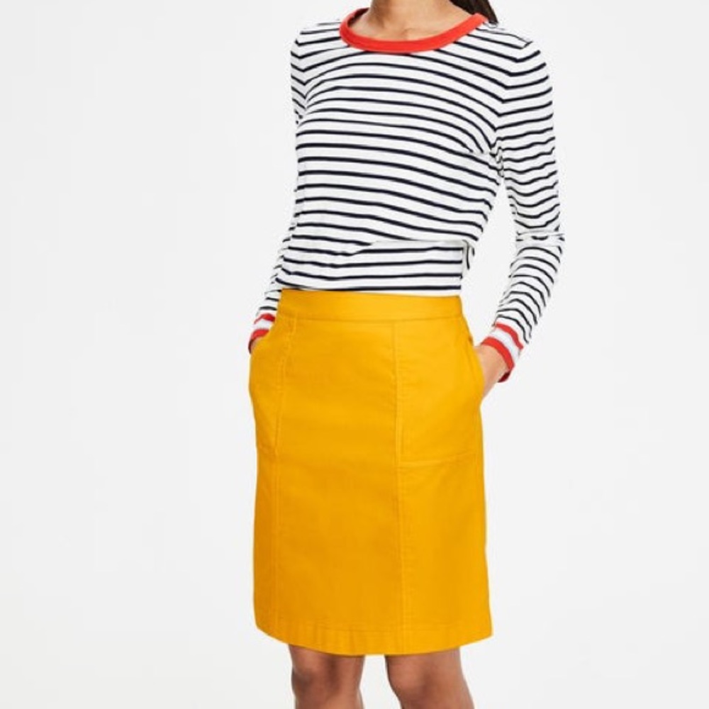 Boden Helena chino skirt